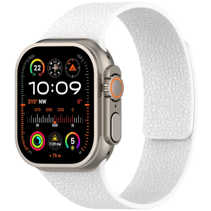 White Magnetic Silicone Strap for Apple Watch