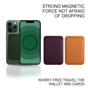 MagSafe Wallet for iPhone with IC Animation PU Leather